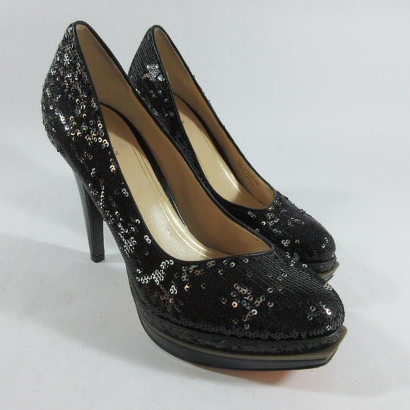 Cole Haan Chelsea Sequin Double Platform Heels - Picture 1 of 8